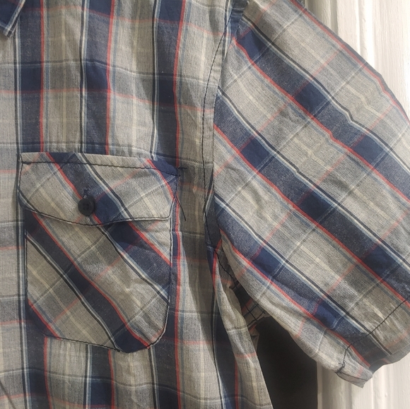 Micros Button down shirt Short Sleeve Men's - Picture 3 of 15